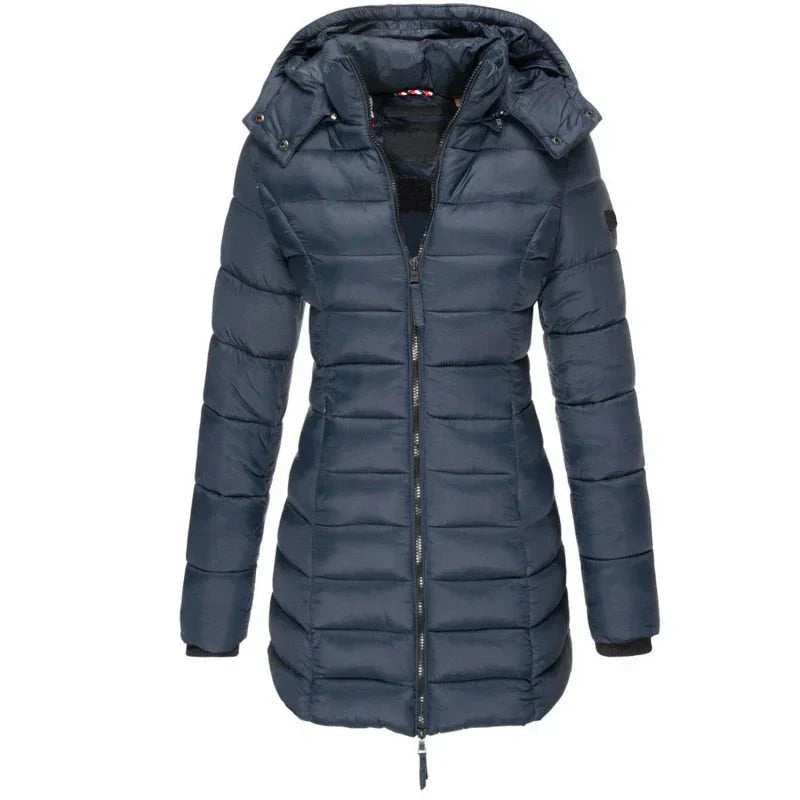 Su - down jacket with hood