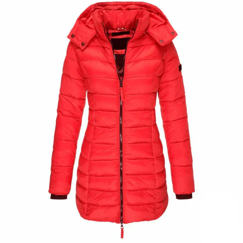 Su - down jacket with hood