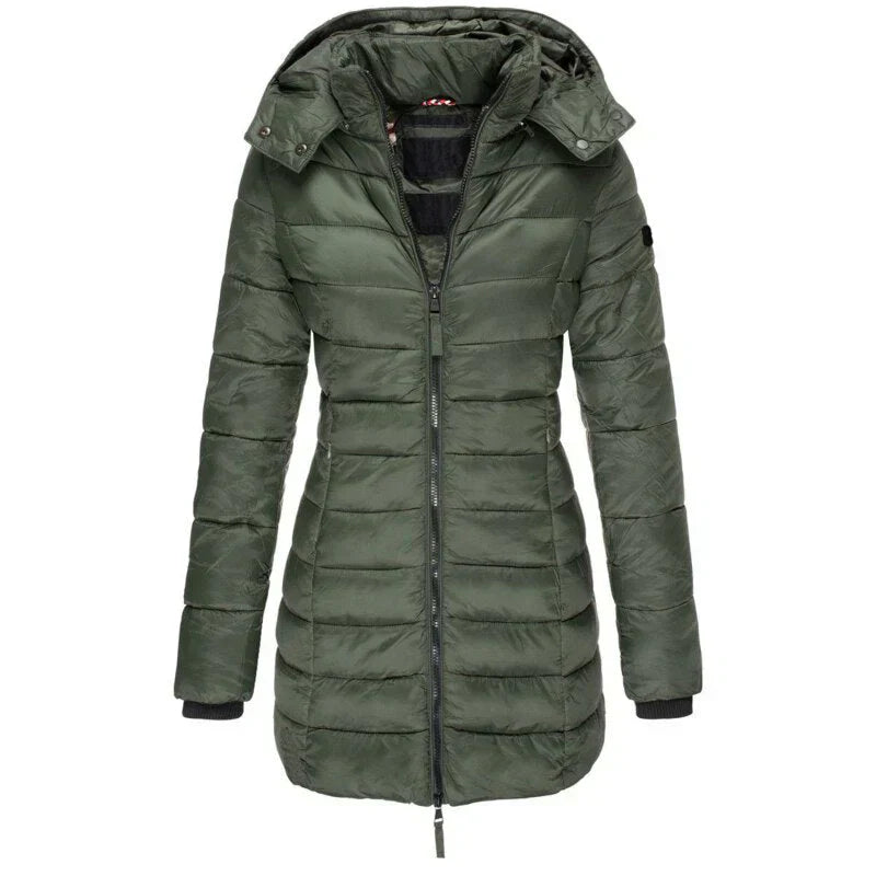Su - down jacket with hood