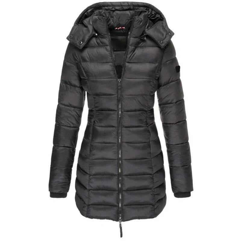 Su - down jacket with hood
